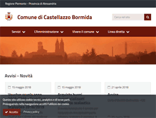 Tablet Screenshot of comune.castellazzobormida.al.it
